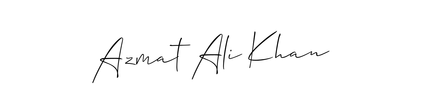 This is the best signature style for the Azmat Ali Khan name. Also you like these signature font (Allison_Script). Mix name signature. Azmat Ali Khan signature style 2 images and pictures png