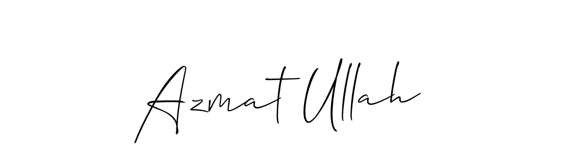 It looks lik you need a new signature style for name Azmat Ullah. Design unique handwritten (Allison_Script) signature with our free signature maker in just a few clicks. Azmat Ullah signature style 2 images and pictures png