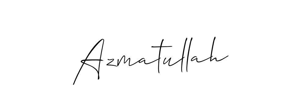 Also we have Azmatullah name is the best signature style. Create professional handwritten signature collection using Allison_Script autograph style. Azmatullah signature style 2 images and pictures png