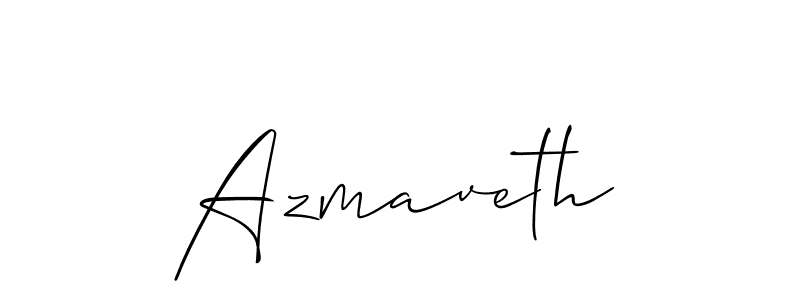 Also we have Azmaveth name is the best signature style. Create professional handwritten signature collection using Allison_Script autograph style. Azmaveth signature style 2 images and pictures png