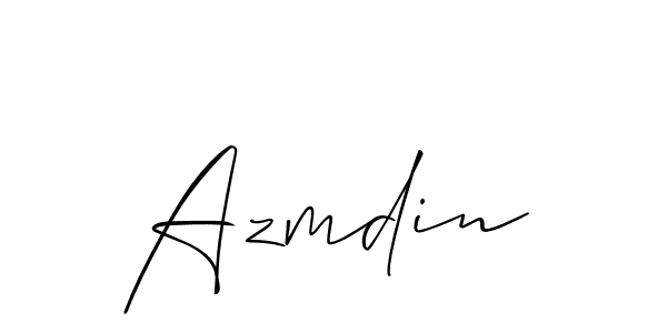 How to make Azmdin name signature. Use Allison_Script style for creating short signs online. This is the latest handwritten sign. Azmdin signature style 2 images and pictures png