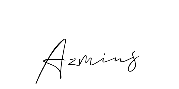 How to Draw Azmins signature style? Allison_Script is a latest design signature styles for name Azmins. Azmins signature style 2 images and pictures png