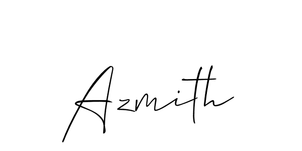 The best way (Allison_Script) to make a short signature is to pick only two or three words in your name. The name Azmith include a total of six letters. For converting this name. Azmith signature style 2 images and pictures png