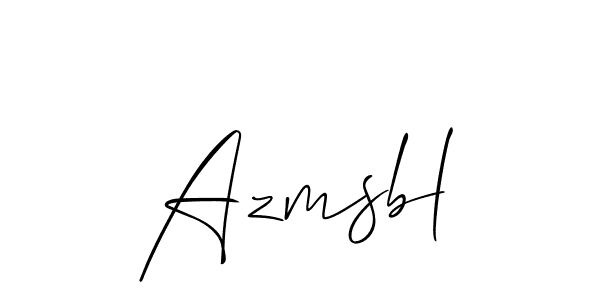 Also we have Azmsbl name is the best signature style. Create professional handwritten signature collection using Allison_Script autograph style. Azmsbl signature style 2 images and pictures png