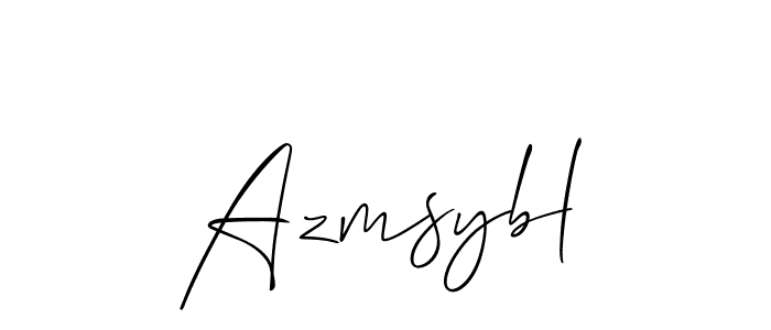 How to Draw Azmsybl signature style? Allison_Script is a latest design signature styles for name Azmsybl. Azmsybl signature style 2 images and pictures png
