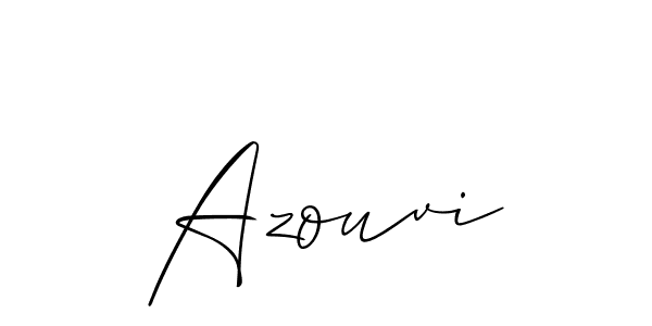 How to make Azouvi signature? Allison_Script is a professional autograph style. Create handwritten signature for Azouvi name. Azouvi signature style 2 images and pictures png