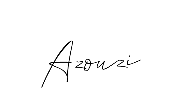 How to make Azouzi signature? Allison_Script is a professional autograph style. Create handwritten signature for Azouzi name. Azouzi signature style 2 images and pictures png