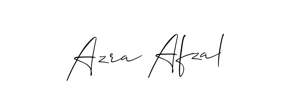 Also we have Azra Afzal name is the best signature style. Create professional handwritten signature collection using Allison_Script autograph style. Azra Afzal signature style 2 images and pictures png