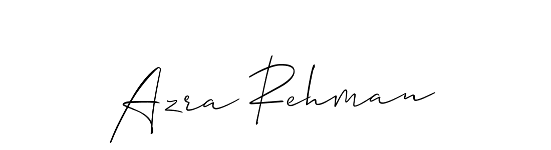 Design your own signature with our free online signature maker. With this signature software, you can create a handwritten (Allison_Script) signature for name Azra Rehman. Azra Rehman signature style 2 images and pictures png