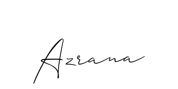 Also we have Azrana name is the best signature style. Create professional handwritten signature collection using Allison_Script autograph style. Azrana signature style 2 images and pictures png