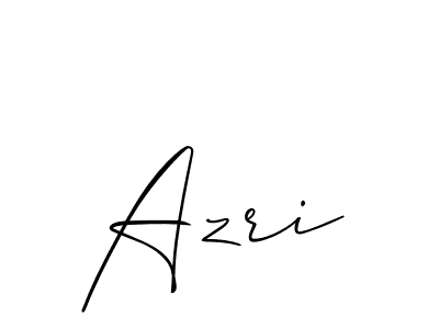Create a beautiful signature design for name Azri. With this signature (Allison_Script) fonts, you can make a handwritten signature for free. Azri signature style 2 images and pictures png