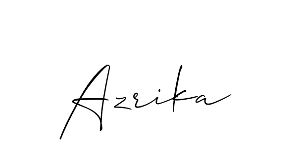 Once you've used our free online signature maker to create your best signature Allison_Script style, it's time to enjoy all of the benefits that Azrika name signing documents. Azrika signature style 2 images and pictures png