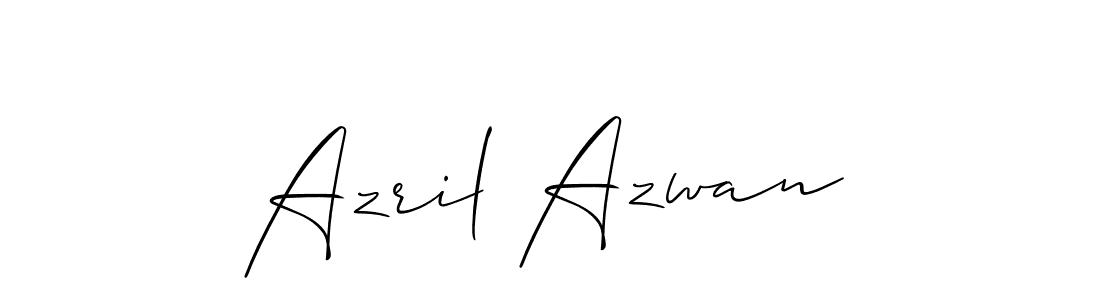 Use a signature maker to create a handwritten signature online. With this signature software, you can design (Allison_Script) your own signature for name Azril Azwan. Azril Azwan signature style 2 images and pictures png