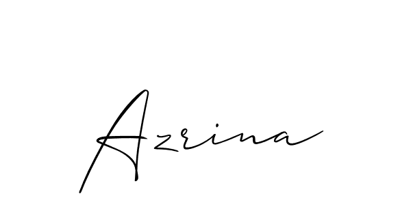 Allison_Script is a professional signature style that is perfect for those who want to add a touch of class to their signature. It is also a great choice for those who want to make their signature more unique. Get Azrina name to fancy signature for free. Azrina signature style 2 images and pictures png