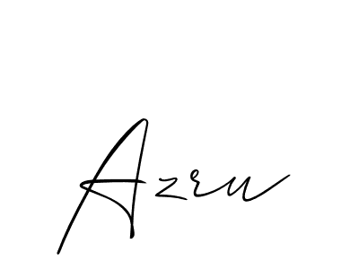 It looks lik you need a new signature style for name Azru. Design unique handwritten (Allison_Script) signature with our free signature maker in just a few clicks. Azru signature style 2 images and pictures png