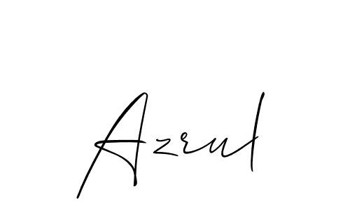 You should practise on your own different ways (Allison_Script) to write your name (Azrul) in signature. don't let someone else do it for you. Azrul signature style 2 images and pictures png