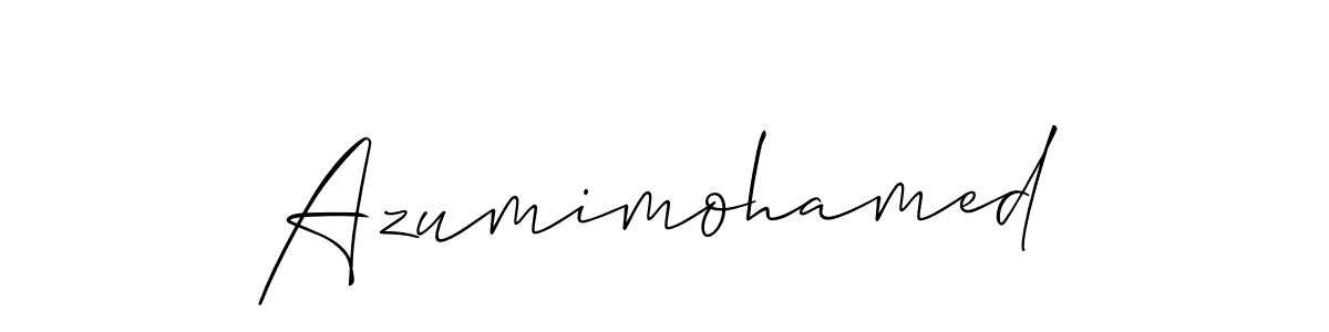 Allison_Script is a professional signature style that is perfect for those who want to add a touch of class to their signature. It is also a great choice for those who want to make their signature more unique. Get Azumimohamed name to fancy signature for free. Azumimohamed signature style 2 images and pictures png