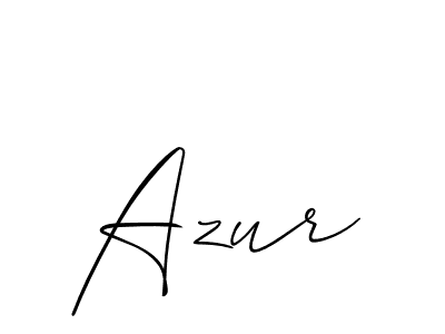 How to make Azur signature? Allison_Script is a professional autograph style. Create handwritten signature for Azur name. Azur signature style 2 images and pictures png