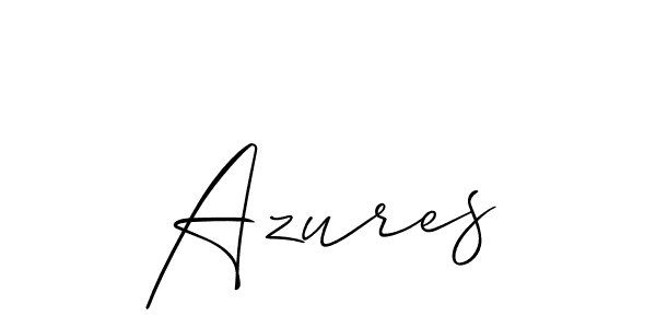 Allison_Script is a professional signature style that is perfect for those who want to add a touch of class to their signature. It is also a great choice for those who want to make their signature more unique. Get Azures name to fancy signature for free. Azures signature style 2 images and pictures png