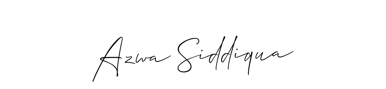 Make a beautiful signature design for name Azwa Siddiqua. Use this online signature maker to create a handwritten signature for free. Azwa Siddiqua signature style 2 images and pictures png