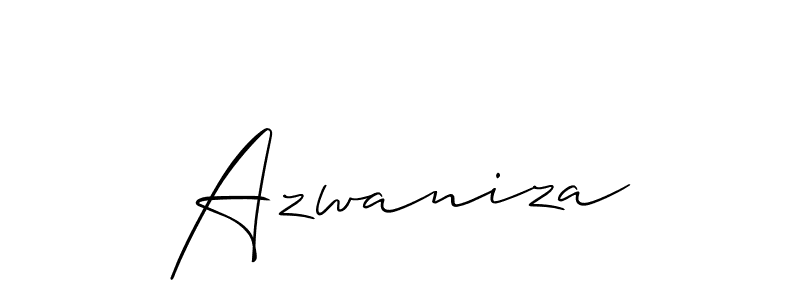 Check out images of Autograph of Azwaniza name. Actor Azwaniza Signature Style. Allison_Script is a professional sign style online. Azwaniza signature style 2 images and pictures png