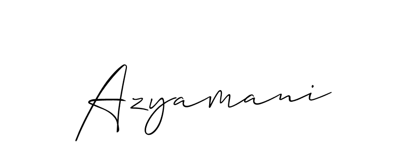 How to Draw Azyamani signature style? Allison_Script is a latest design signature styles for name Azyamani. Azyamani signature style 2 images and pictures png