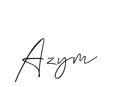 Azym stylish signature style. Best Handwritten Sign (Allison_Script) for my name. Handwritten Signature Collection Ideas for my name Azym. Azym signature style 2 images and pictures png