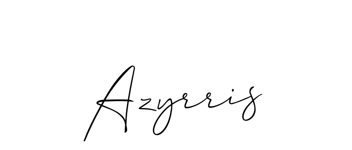 You should practise on your own different ways (Allison_Script) to write your name (Azyrris) in signature. don't let someone else do it for you. Azyrris signature style 2 images and pictures png