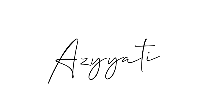 How to Draw Azyyati signature style? Allison_Script is a latest design signature styles for name Azyyati. Azyyati signature style 2 images and pictures png