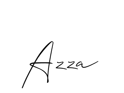 Best and Professional Signature Style for Azza. Allison_Script Best Signature Style Collection. Azza signature style 2 images and pictures png