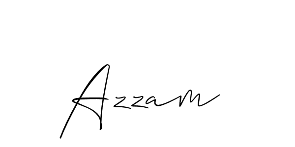 This is the best signature style for the Azzam  name. Also you like these signature font (Allison_Script). Mix name signature. Azzam  signature style 2 images and pictures png