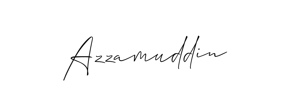 Create a beautiful signature design for name Azzamuddin. With this signature (Allison_Script) fonts, you can make a handwritten signature for free. Azzamuddin signature style 2 images and pictures png
