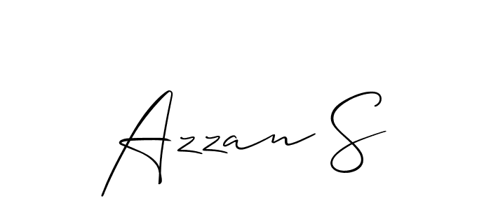 You can use this online signature creator to create a handwritten signature for the name Azzan S. This is the best online autograph maker. Azzan S signature style 2 images and pictures png