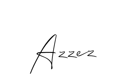 Design your own signature with our free online signature maker. With this signature software, you can create a handwritten (Allison_Script) signature for name Azzez. Azzez signature style 2 images and pictures png