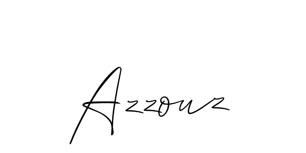 You should practise on your own different ways (Allison_Script) to write your name (Azzouz) in signature. don't let someone else do it for you. Azzouz signature style 2 images and pictures png
