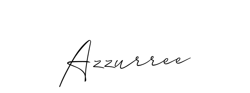 Best and Professional Signature Style for Azzurree. Allison_Script Best Signature Style Collection. Azzurree signature style 2 images and pictures png