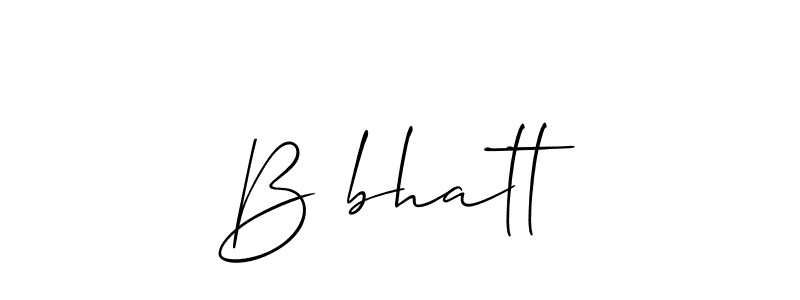 Make a short B²bhatt signature style. Manage your documents anywhere anytime using Allison_Script. Create and add eSignatures, submit forms, share and send files easily. B²bhatt signature style 2 images and pictures png