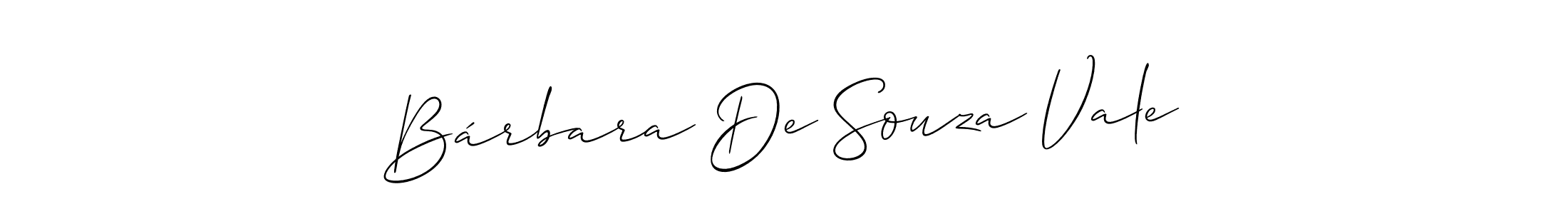 How to Draw Bárbara De Souza Vale signature style? Allison_Script is a latest design signature styles for name Bárbara De Souza Vale. Bárbara De Souza Vale signature style 2 images and pictures png