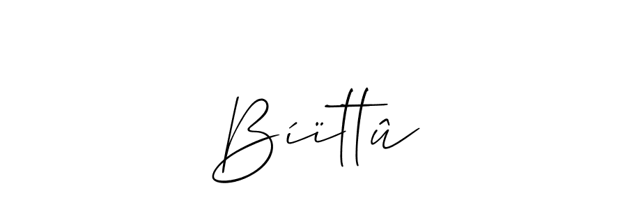 Best and Professional Signature Style for Bíïttû. Allison_Script Best Signature Style Collection. Bíïttû signature style 2 images and pictures png