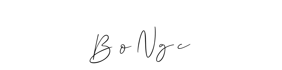 Use a signature maker to create a handwritten signature online. With this signature software, you can design (Allison_Script) your own signature for name Bảo Ngọc. Bảo Ngọc signature style 2 images and pictures png