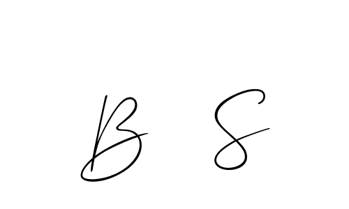 It looks lik you need a new signature style for name B   S. Design unique handwritten (Allison_Script) signature with our free signature maker in just a few clicks. B   S signature style 2 images and pictures png