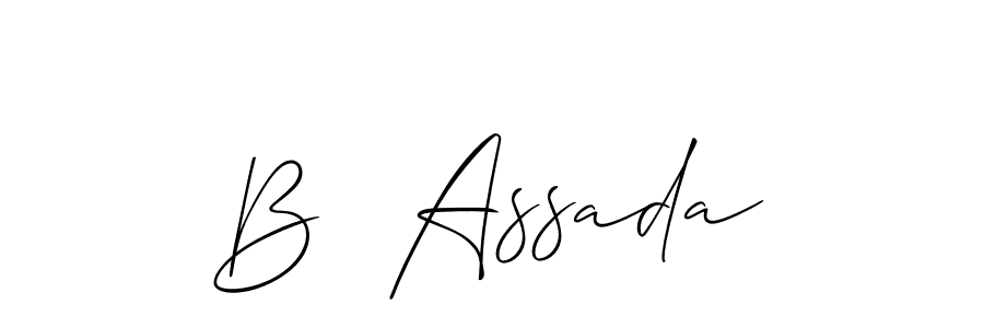 Best and Professional Signature Style for B  Assada. Allison_Script Best Signature Style Collection. B  Assada signature style 2 images and pictures png
