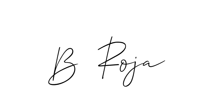 It looks lik you need a new signature style for name B  Roja. Design unique handwritten (Allison_Script) signature with our free signature maker in just a few clicks. B  Roja signature style 2 images and pictures png