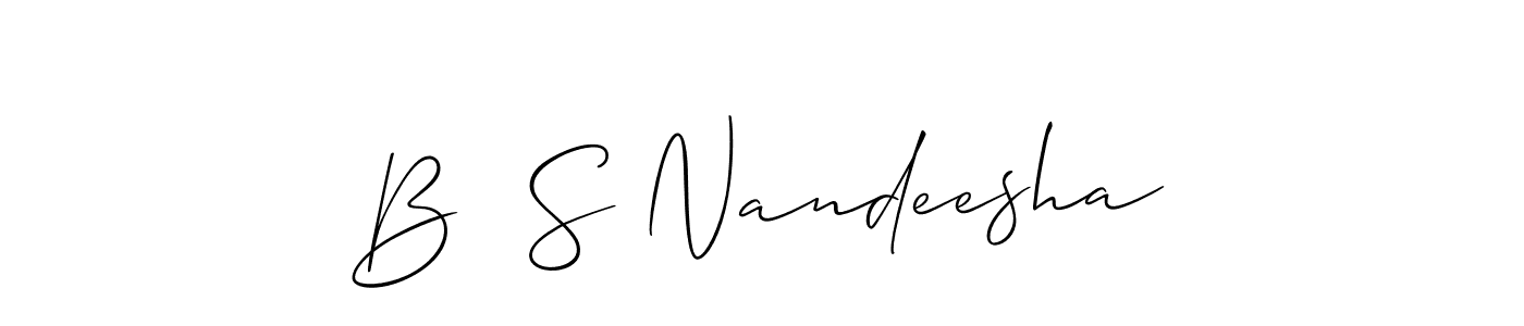 Check out images of Autograph of B  S Nandeesha name. Actor B  S Nandeesha Signature Style. Allison_Script is a professional sign style online. B  S Nandeesha signature style 2 images and pictures png