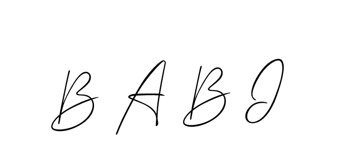 Similarly Allison_Script is the best handwritten signature design. Signature creator online .You can use it as an online autograph creator for name B A B I. B A B I signature style 2 images and pictures png