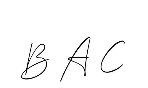 Best and Professional Signature Style for B A C. Allison_Script Best Signature Style Collection. B A C signature style 2 images and pictures png