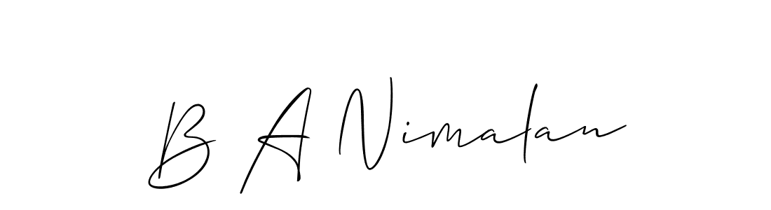 See photos of B A Nimalan official signature by Spectra . Check more albums & portfolios. Read reviews & check more about Allison_Script font. B A Nimalan signature style 2 images and pictures png