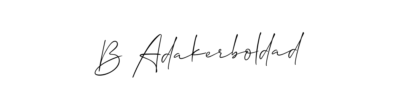Once you've used our free online signature maker to create your best signature Allison_Script style, it's time to enjoy all of the benefits that B Adakerboldad name signing documents. B Adakerboldad signature style 2 images and pictures png