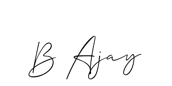 Check out images of Autograph of B Ajay name. Actor B Ajay Signature Style. Allison_Script is a professional sign style online. B Ajay signature style 2 images and pictures png