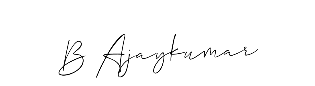 You should practise on your own different ways (Allison_Script) to write your name (B Ajaykumar) in signature. don't let someone else do it for you. B Ajaykumar signature style 2 images and pictures png